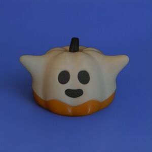 Mini 3d printed ghost pumpkin for fall / halloween